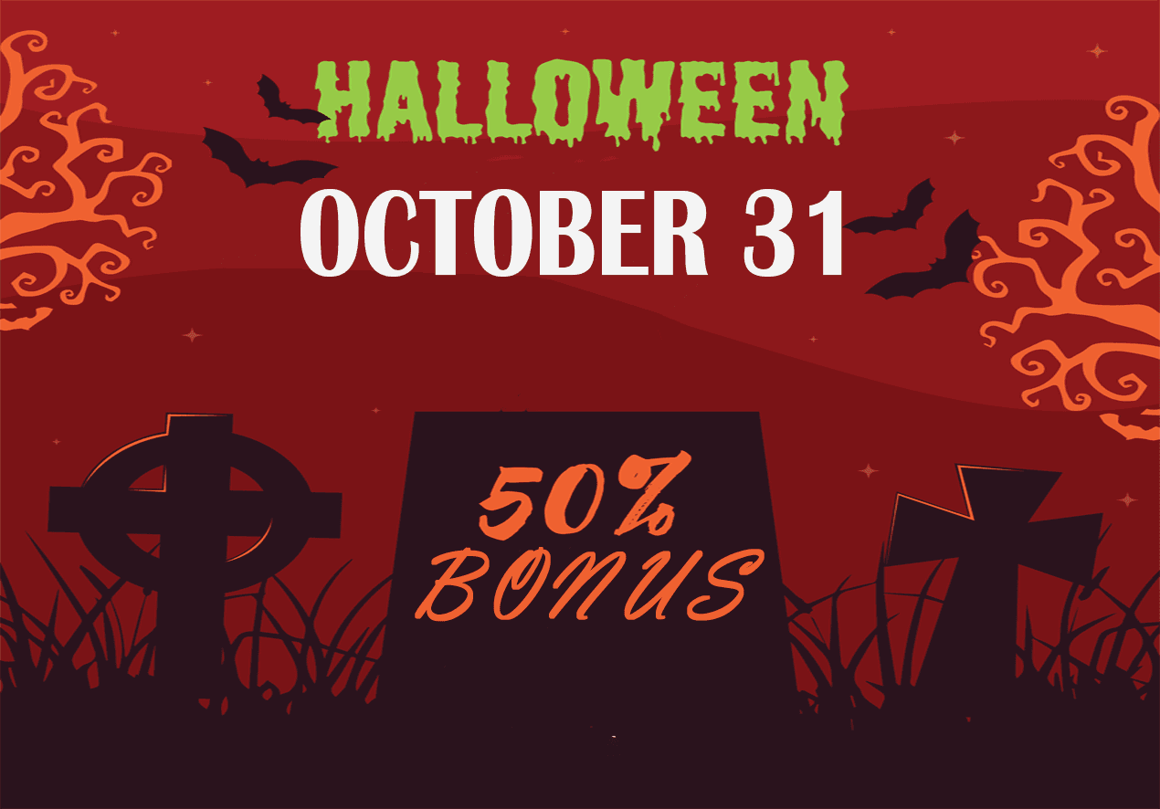 Halloween Bonus of 50%– Spectacular Wins Await at BitSpinVault! 